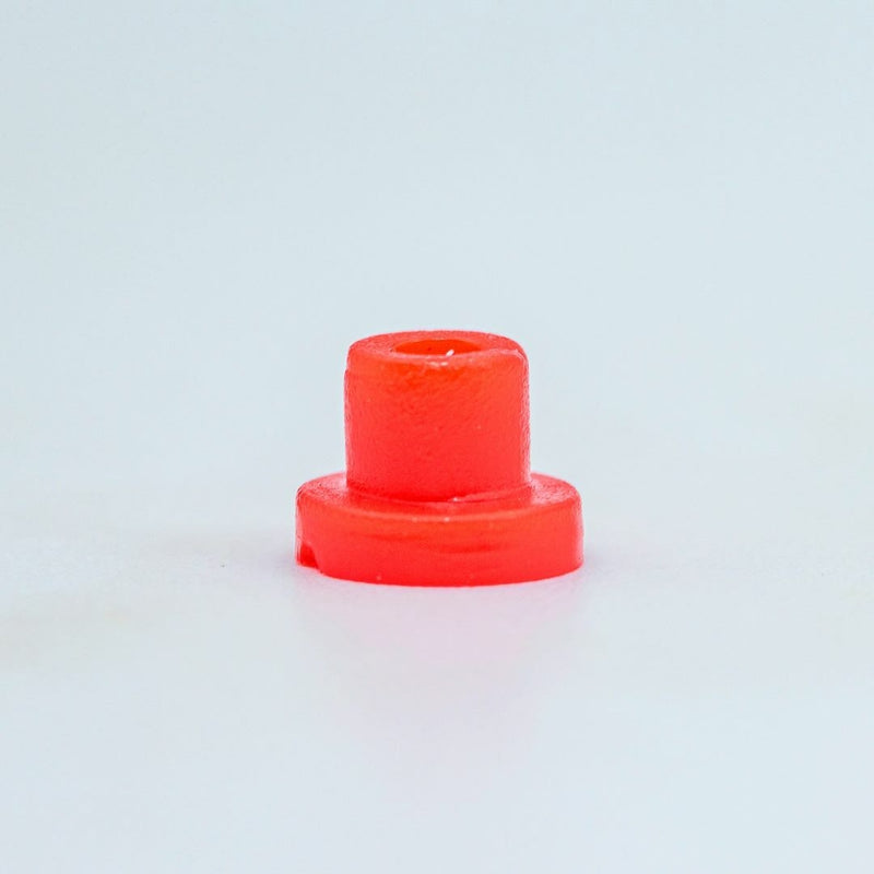 Borrachinha groomet haste sem trava - vermelho